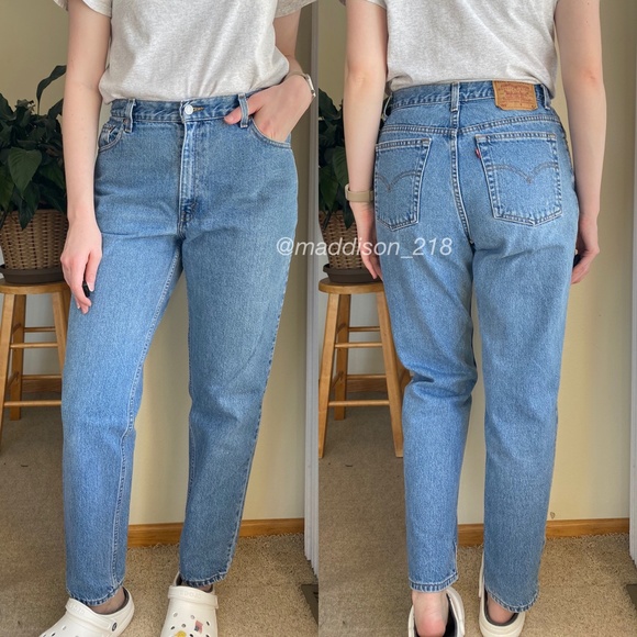 Levis Vintage 550 High Rise Straight Leg Dad Jeans 31” waist - Picture 2 of 15